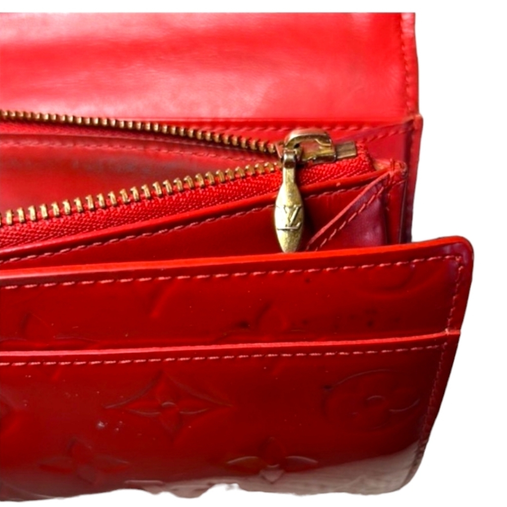 Louis Vuitton Glossy Red Wallet - Picture 5 of 11